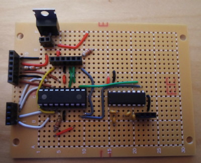 Circuit on IC chip board