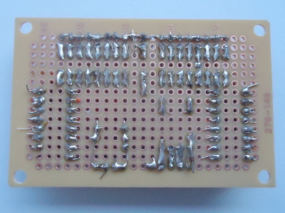 Solder side of circuit board