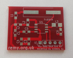 Unpopulated Rx PCB