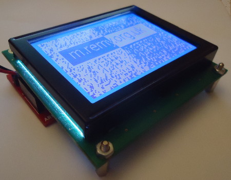 Operating LCD display