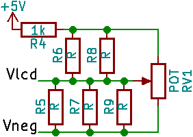 Potential divider schematic