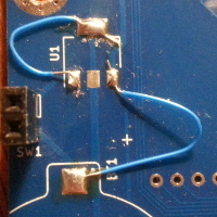 Soldered patch wires