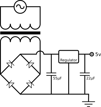 Control circuit power schematic