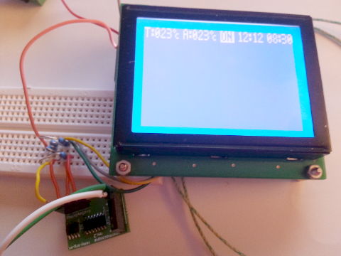 Hooked up to LCd display