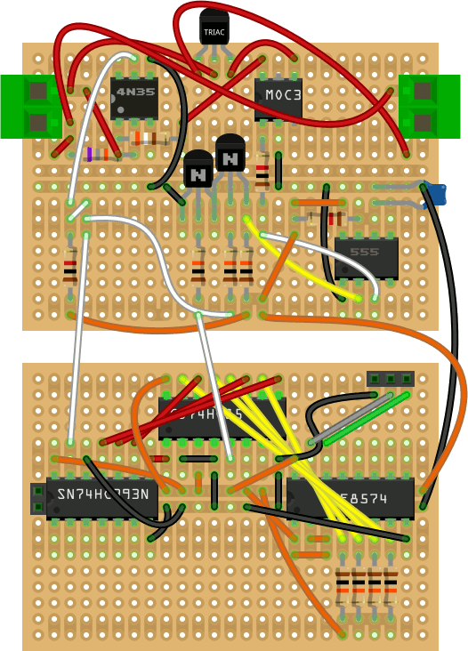 Complete breadboard on Fritzing