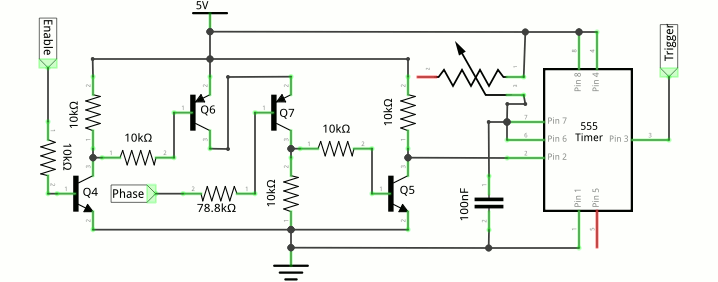 Triac triggering schematic