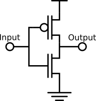 NOT gate schematic