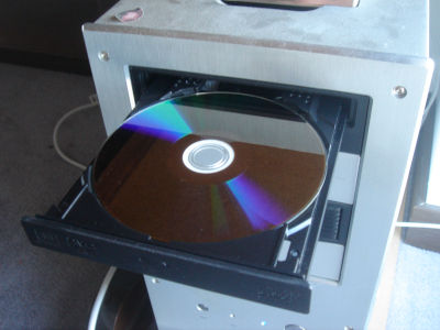 Blu-ray disc in drive