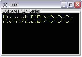 Simulated LCD display