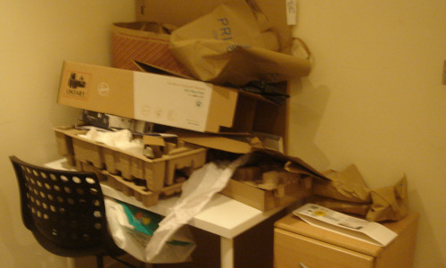 Piled up wrapping