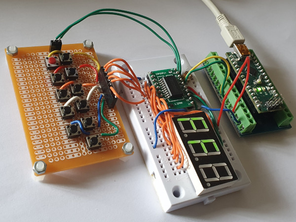 Complete button test setup