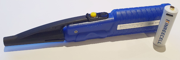 Soldering iron and power cell