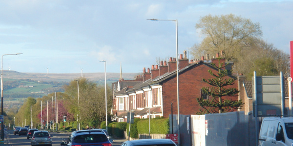 Hills in distance